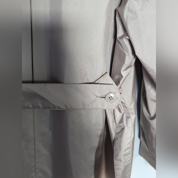 J.Gallery Long Tan Trench Coat with Belt - Picture 13 of 16
